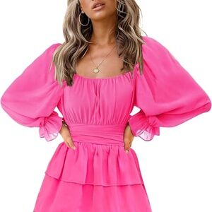 Obbue Hot Pink Swing Mini Dress – Women’s 3XL - New in Bag